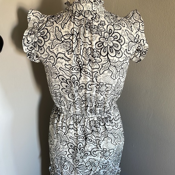 Who What Wear floral black white dress - Picture 8 of 11